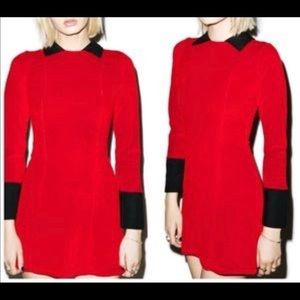 Red and black, killstar, wednesday addams dress M